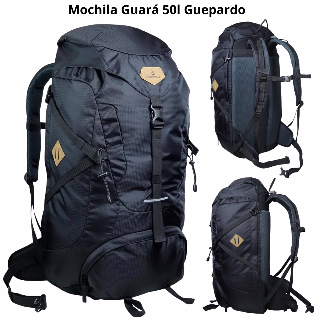 1. Mochila 50l Guepardo Preta