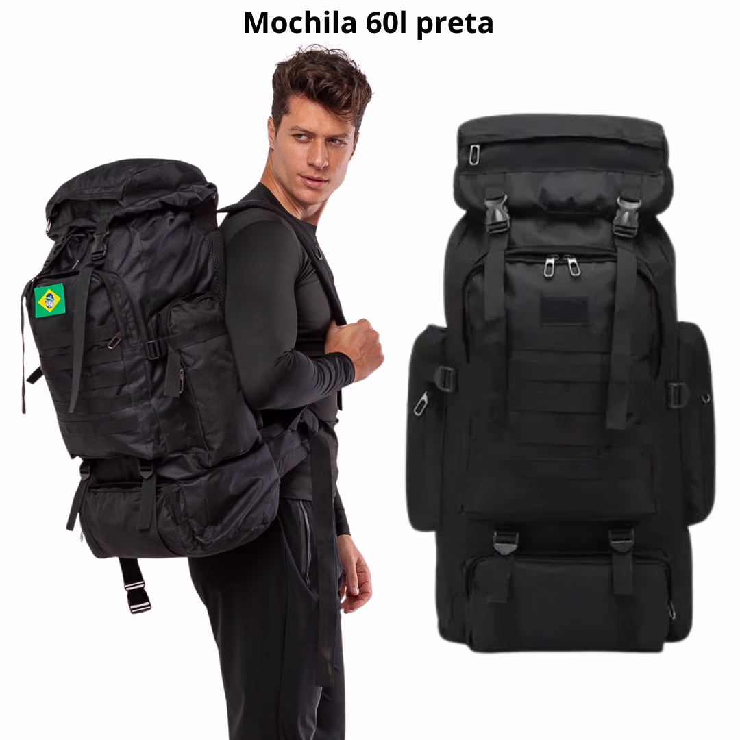 1. Mochila 60l Preta